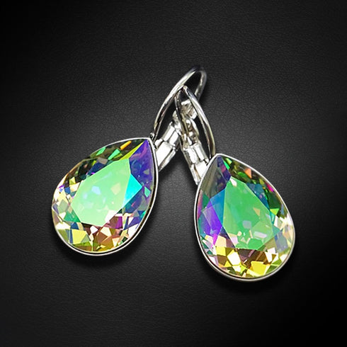 Auskarai "Kristalo Lašas (Paradise Shine)" su Swarovski™ kristalais